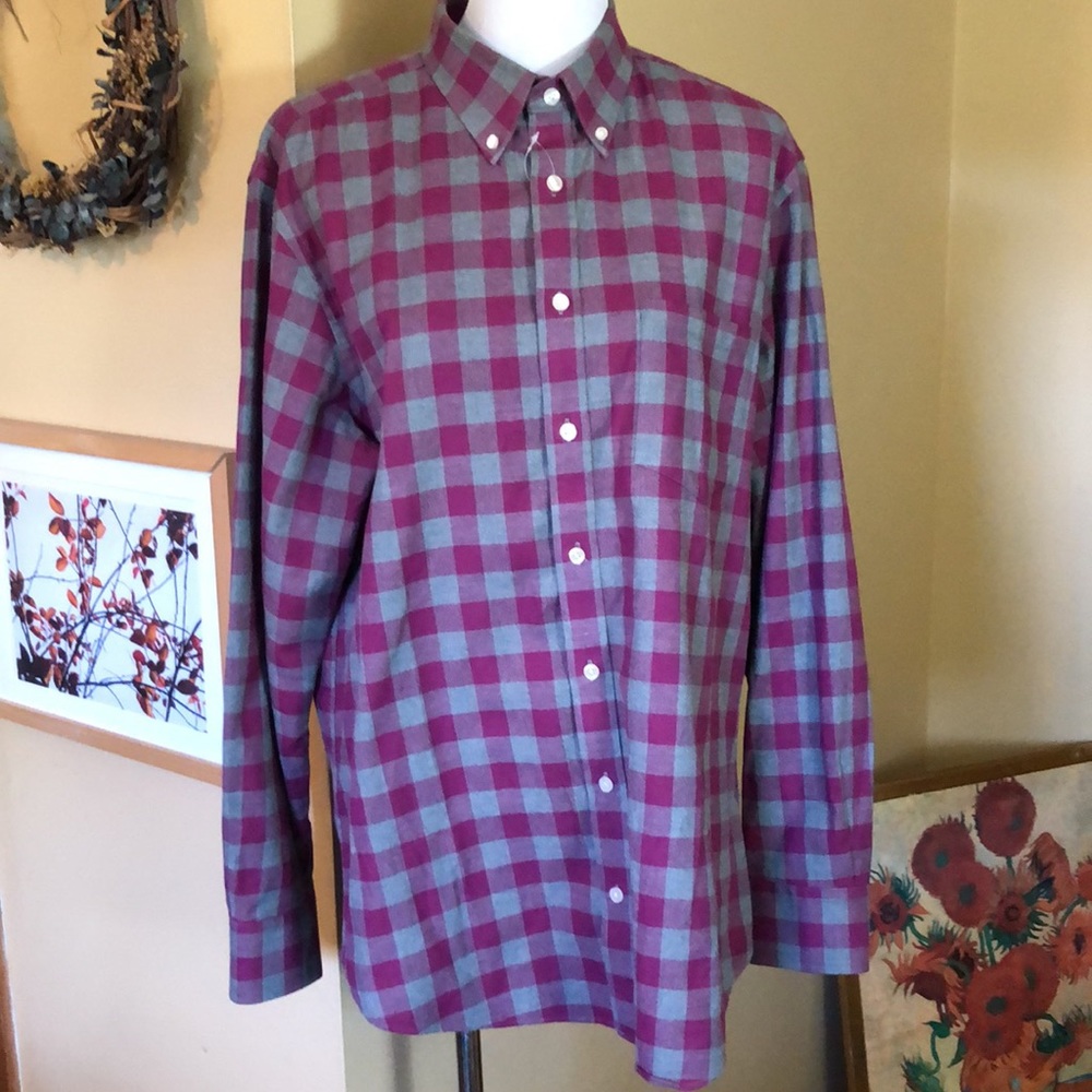 Charles Tyrwhitt London size Large Slim fit  Classic plaid Career Casual NEW
